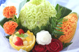 フルーツカービング作例01